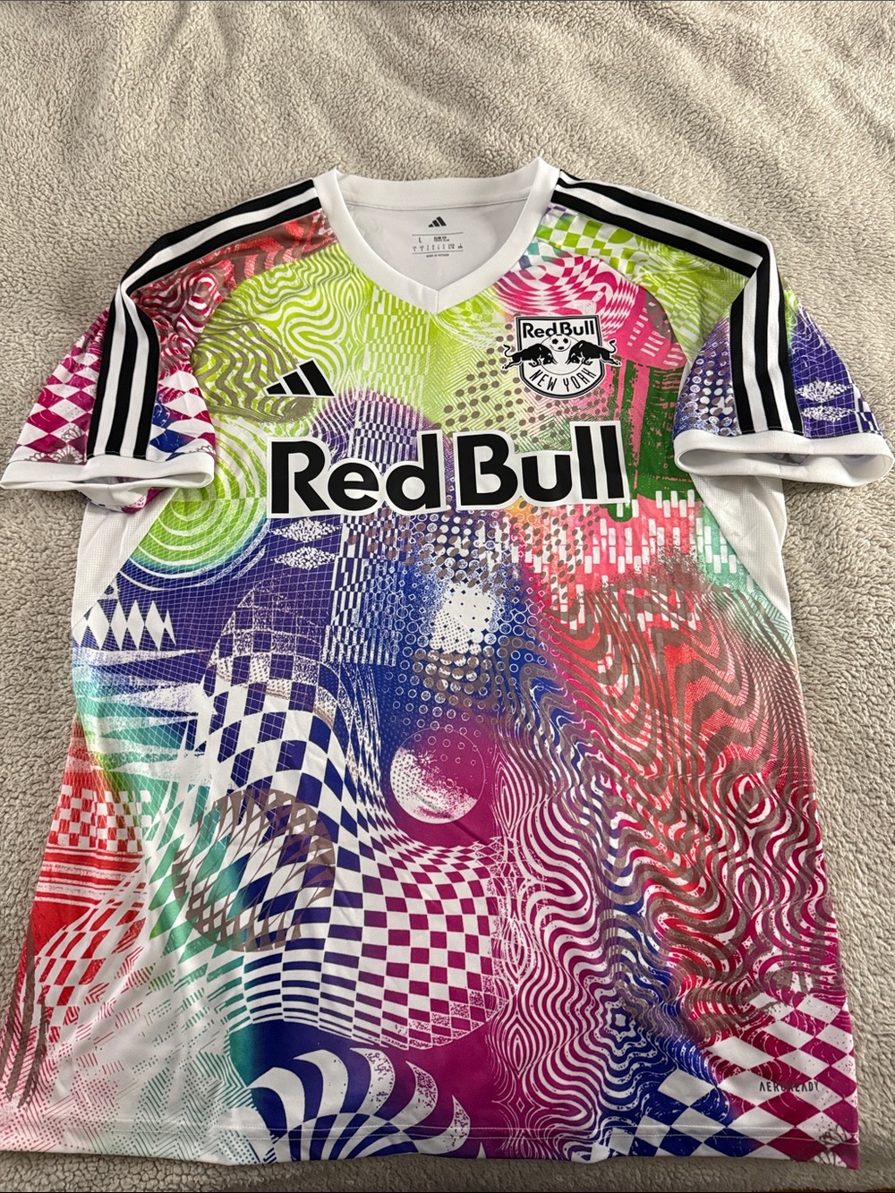 New York Red Bulls 🇺🇸 🏳️🌈 Adidas 2025 Tiro x Jeremy Scott Pride Training Jersey